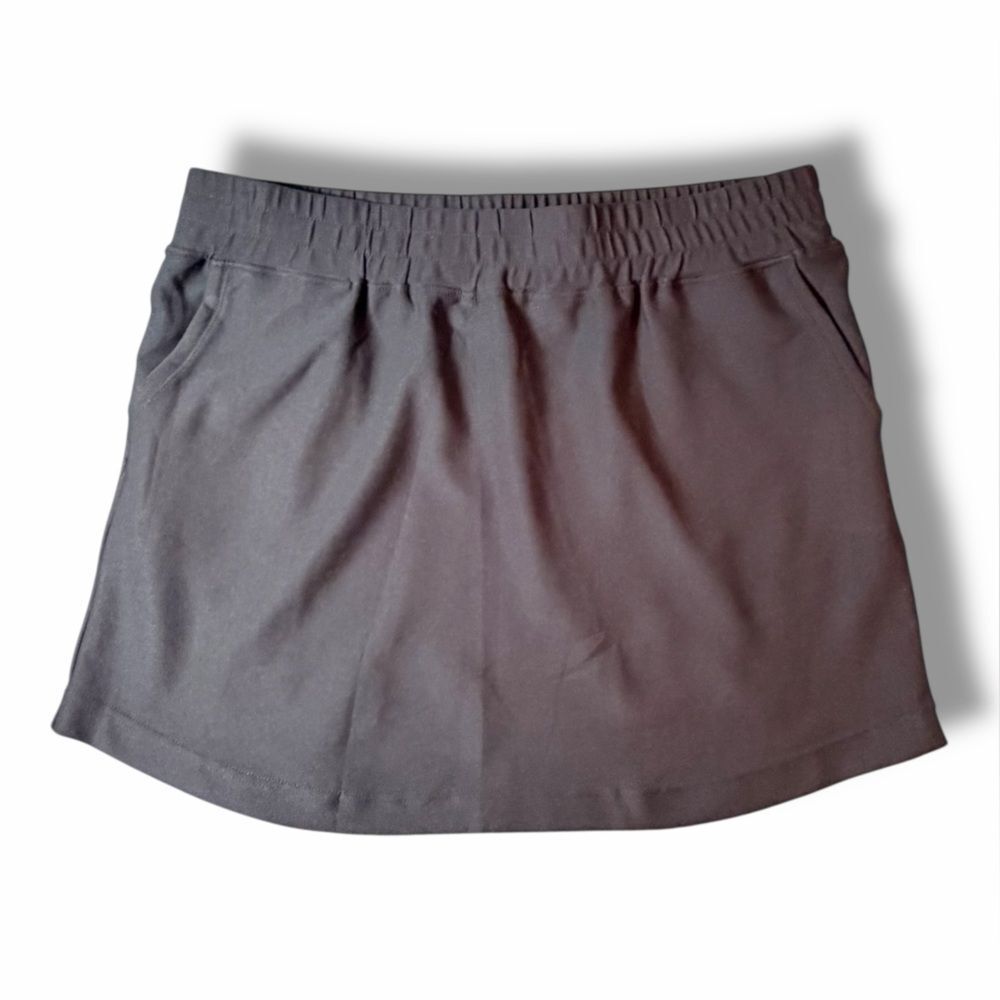 NWT Ebb & Flow Black Skort Athleisure Sports Gym Workout Mini Skirt Size XL